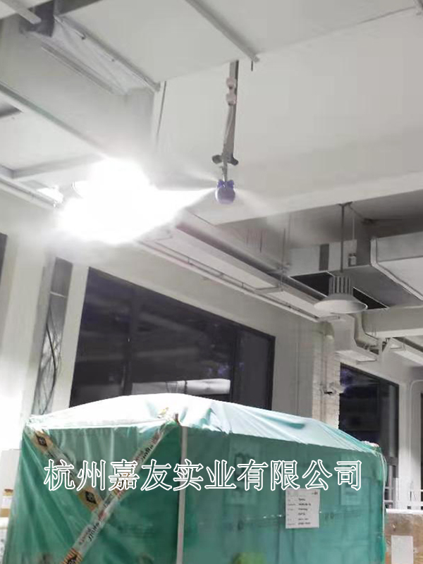 上海同昆文化發(fā)展有限公司印刷車間安裝“霧王”干霧加濕器